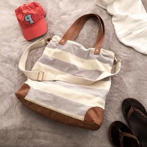 Striped Beach Tote
